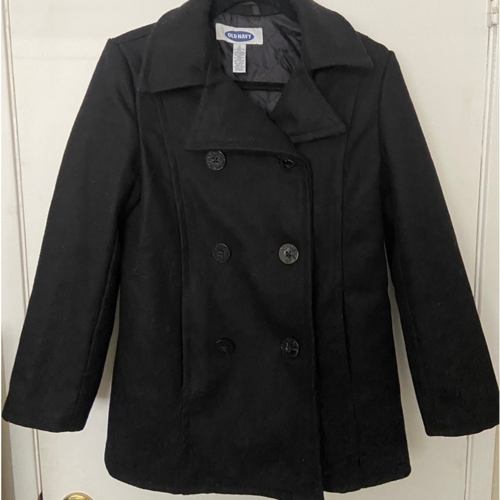 Old Navy black pea coat